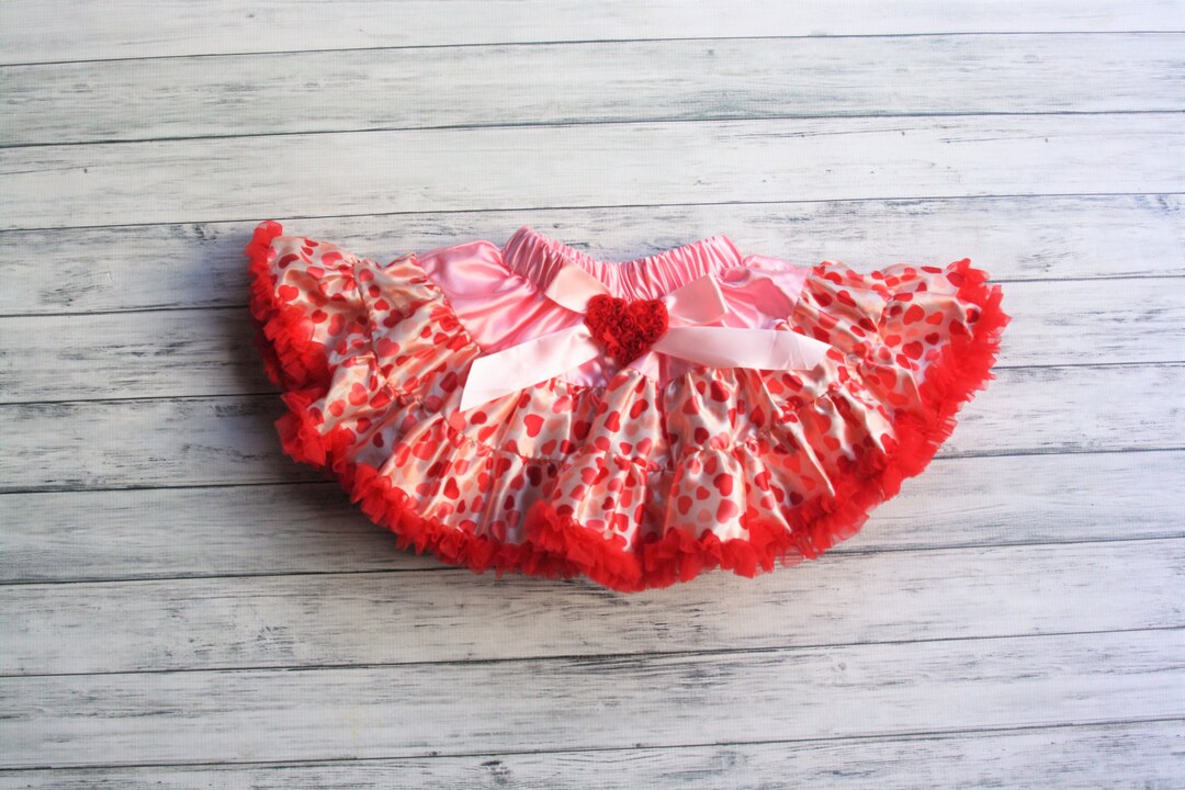 Valentine's Skirt Baby Skirt Toddler Skirt Girls Valentines Skirtlace