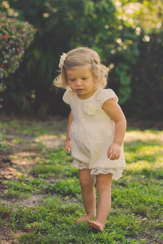 flower girl romper