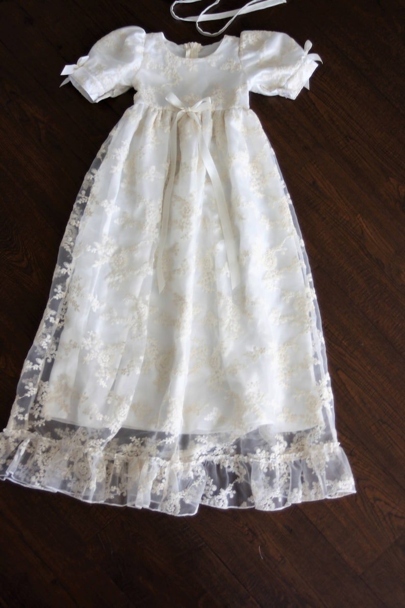 Baptism Gown-lace Christening Gown-heirloom Traditional - Etsy