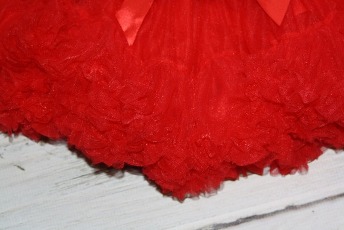 Girls Deluxe Red Petti Skirt Baby Skirt Toddler Skirt Girls Etsy