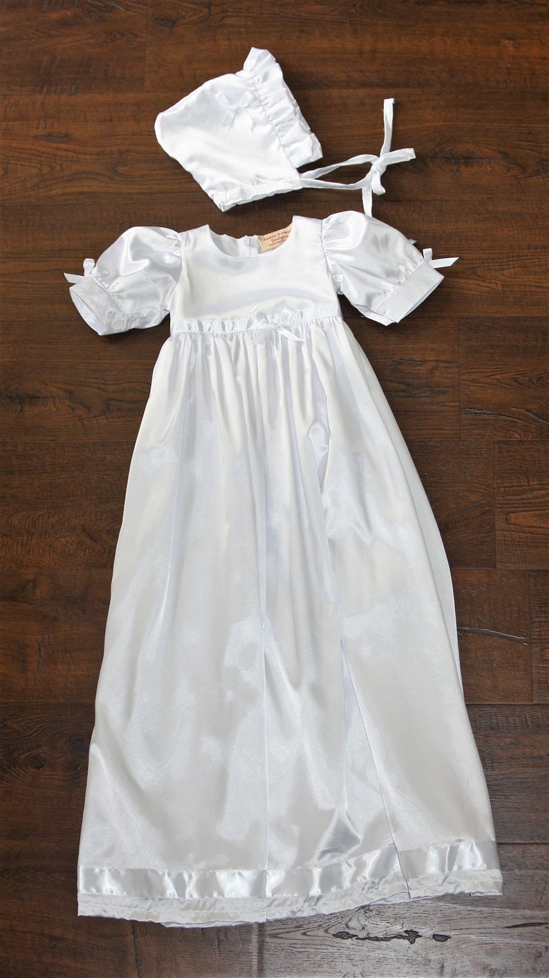 Baptism Gown-White Christening gown-Heirloom traditional baptism dress-Royal christening gown-Dedication-Naming Ceremony White Gown image 1