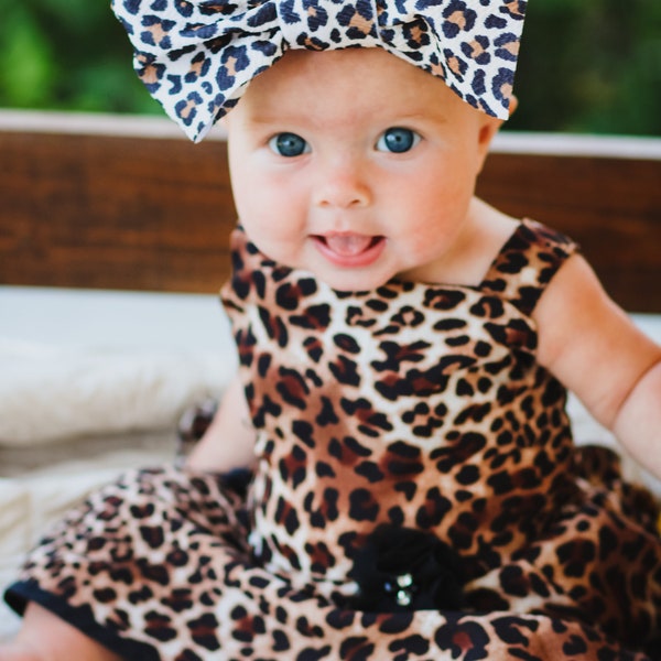 Leopard Print Swing Dress - Etsy