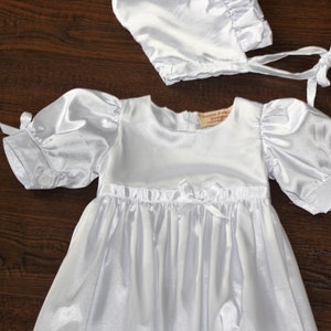 Baptism Gown-White Christening gown-Heirloom traditional baptism dress-Royal christening gown-Dedication-Naming Ceremony White Gown image 2