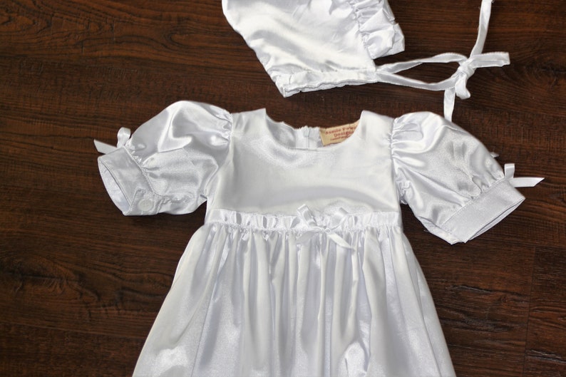 Baptism Gown-White Christening gown-Heirloom traditional baptism dress-Royal christening gown-Dedication-Naming Ceremony White Gown image 2