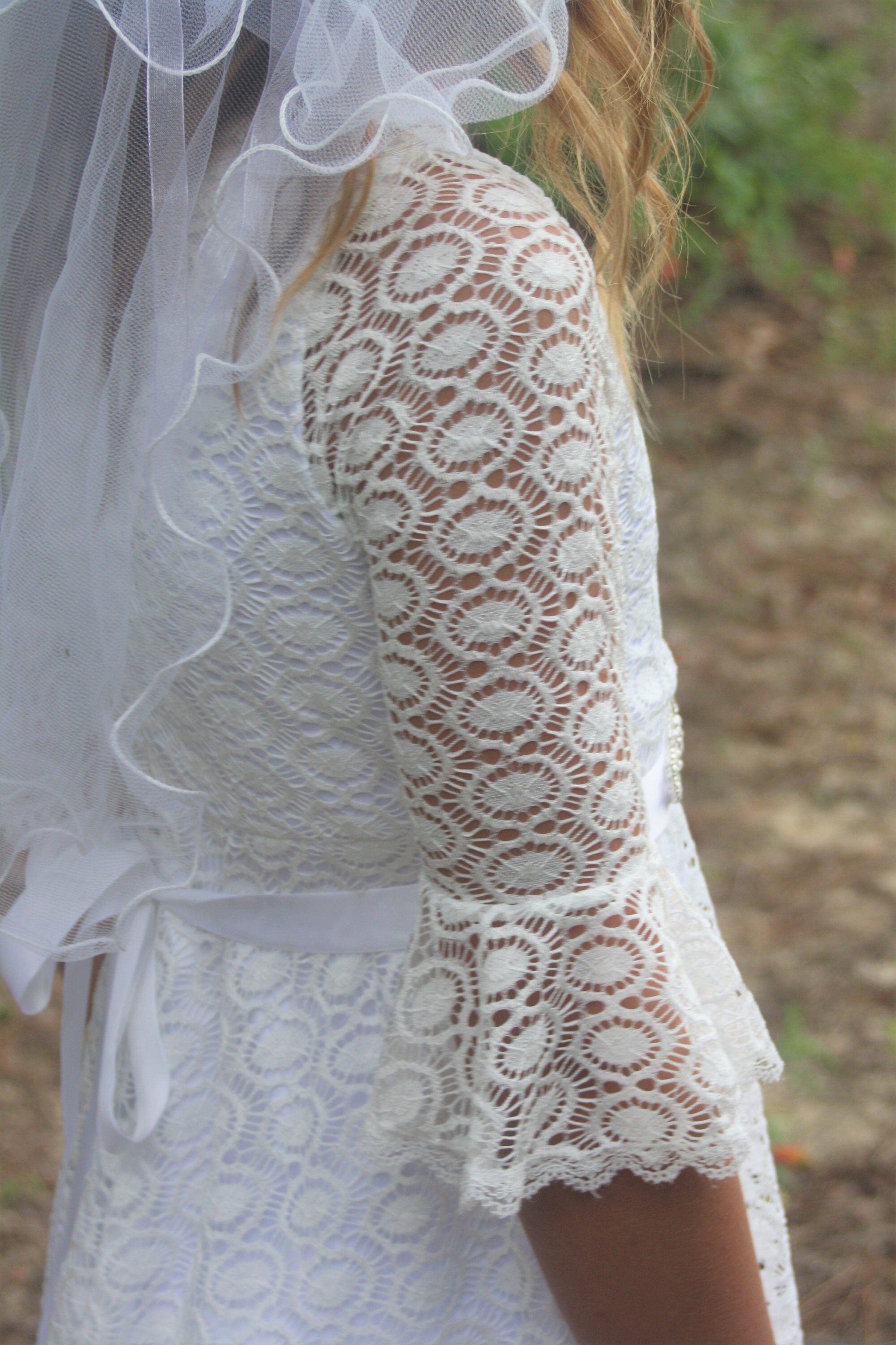 Flower Girl Dresswhite Girls Dress Baby Flower Girl Dress Etsy