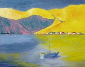 End of Day Original Acrylic Painting Expressionist