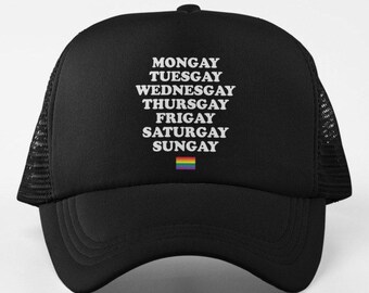 Days Of The Week Pride Gay Cap