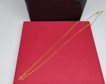 18 carat yellow gold neck chain, 750/0000 forced mesh