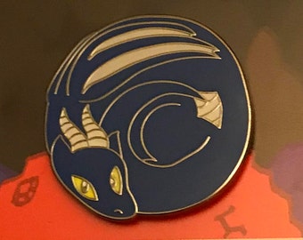 Smol Dragons - Blue Dragon Enamel Pin