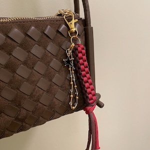 Handmade Keychain, Bag Charm, Paracord, Miu Miu
