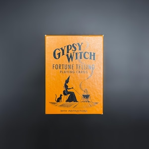 Baraja de adivinación de brujas gitanas de los años 60 (en perfecto estado) • Herramientas de adivinación antiguas • Tarot antiguo • Ocultismo • Cartas de brujas