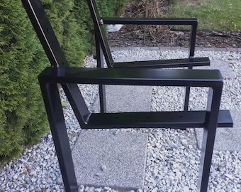 Robuste Stahlbankbeine - Modernes Industriesesselgestell (2er-Set)