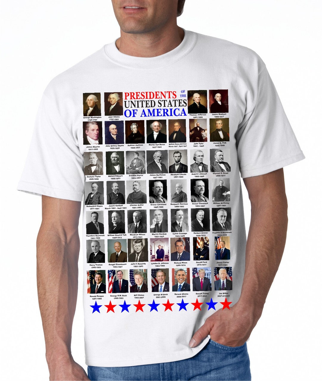 Presidents Shirt. This Shirt Has All the Presidents on It. Great for ...