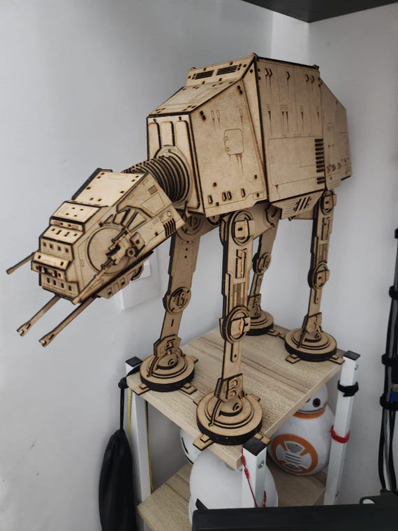 AT-AT Star Wars MDF 2.5mm With Assembly Instructions - Etsy
