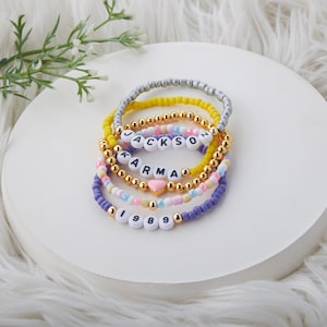 Personalized Name Custom Beaded Bracelet | Friendship Bracelets | Girls Trip Bracelet | Bracelets for Girls | Gift for Friend