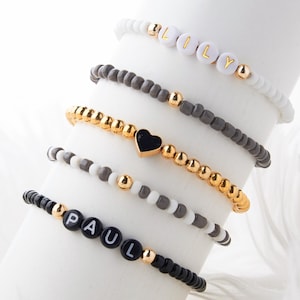 Personalized Custom Beaded Name Bracelet I Friendship Bracelet I Girls Trip Bracelet I Bracelet For Friend I Gift For Friend I Bulk Bracelet