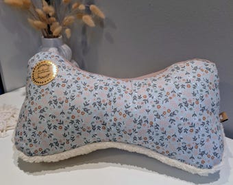Leseknochen" Blumenzauber" Nackenkissen, Nackenstütze, Knochenkissen, Buchstütze, Kuschelkissen, Kinderknochenkissen, Dekokissen