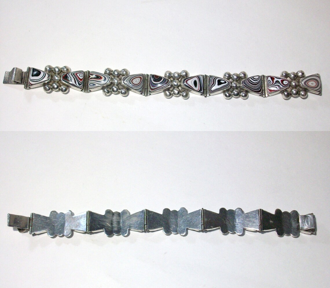 Premier Sterling Silver Bracelet With 10 Individual Detroit Etsy