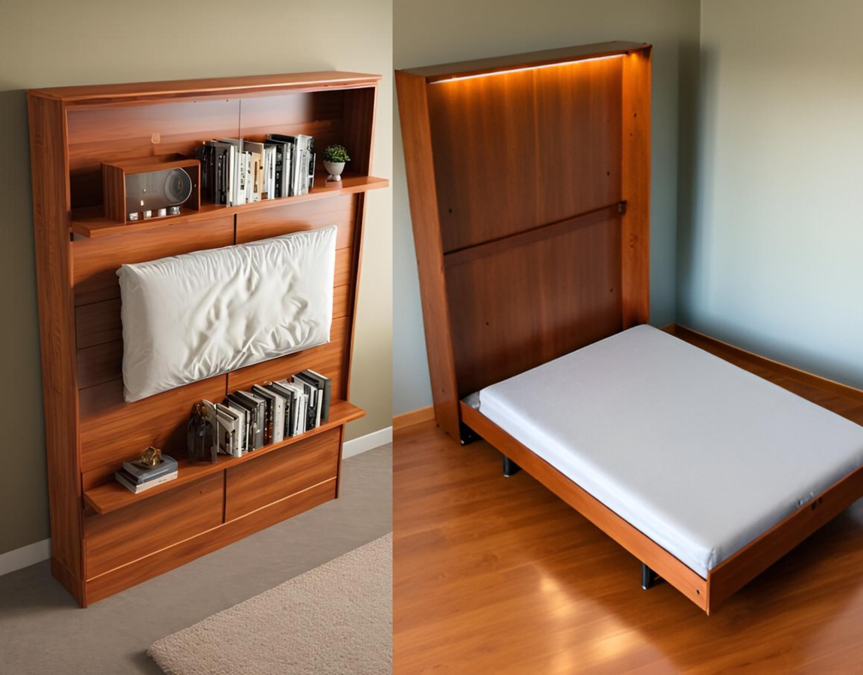 Queen Murphy Bed Etsy