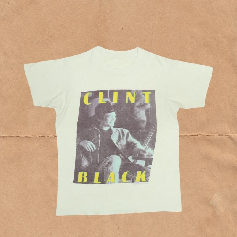 Clint Black Tシャツ 1989年製　vintage Vintage Retro 1989 Clint Black Shirt – Band Vintage Style