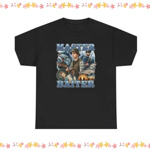 Master Baiter T-Shirt – Funny Vintage Style Tee – Retro Sarcastic Shirt – Unisex Graphic Joke Tee