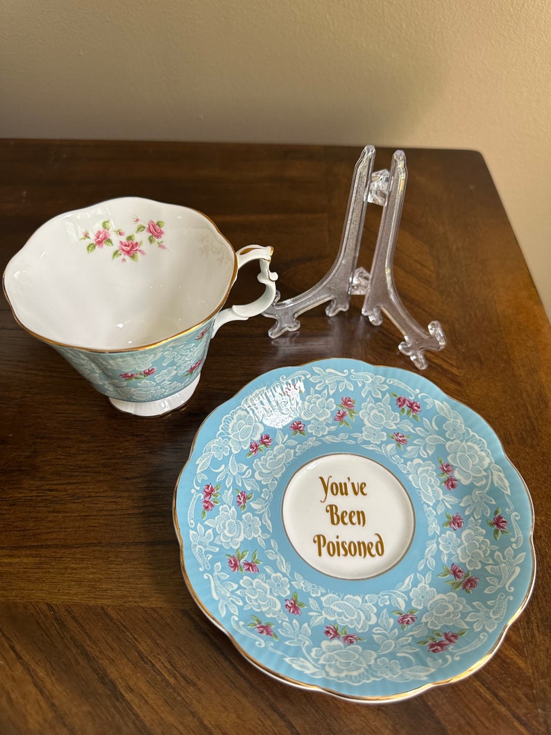 Youve Been Poisoned Tea Set Funny Tea Cup and Plate Etsy