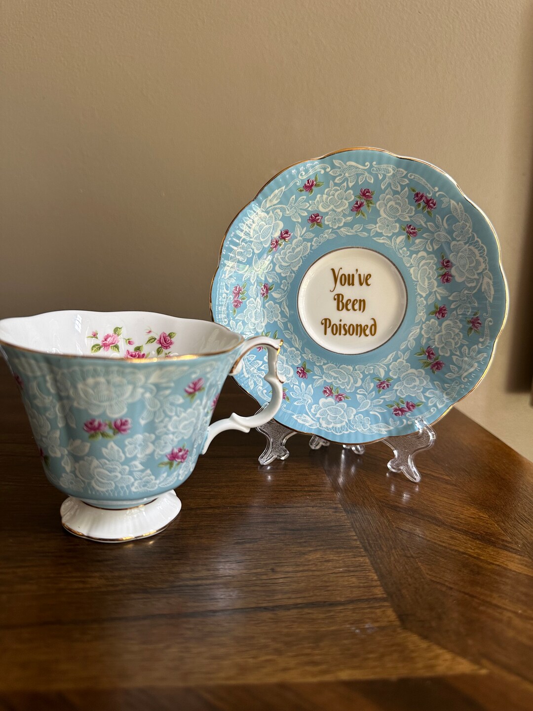 Youve Been Poisoned Tea Set Funny Tea Cup and Plate Etsy