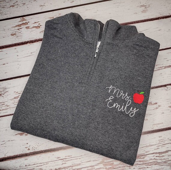 Teacher Sweatshirt Teacher Monogram 