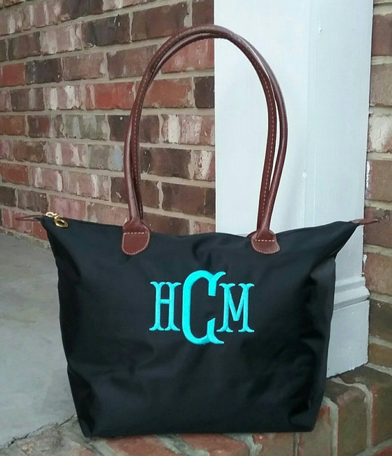 Personalized Monogrammed Small Nylon Champ Tote Bag with Etsy
