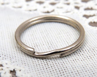 10 Silver Metal KEY RING, Split Rings, 22mm