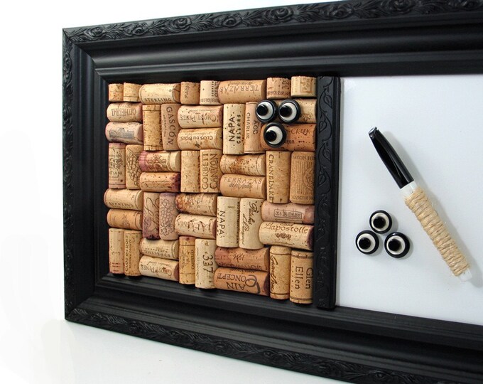 Elegant Wine Cork / Dry Erase Bulletin Board Etsy