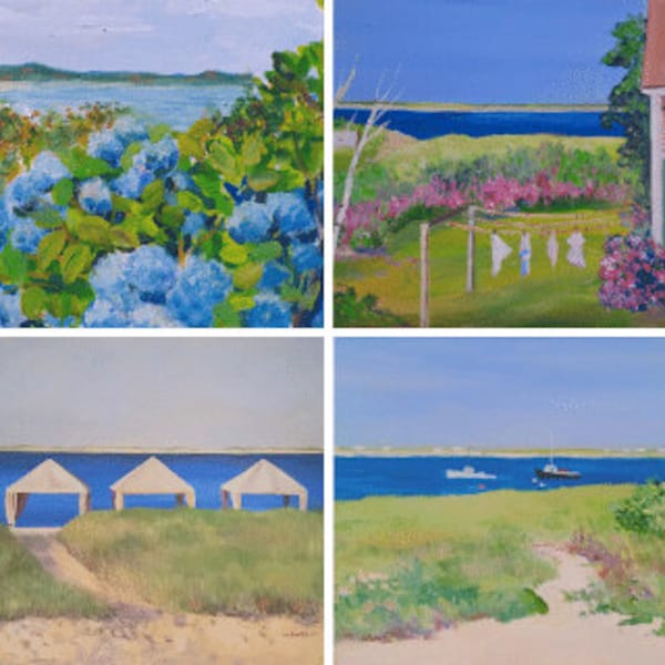 5 x 7" Hydrangeas,New England coast cards, Newport Rhode Island cards,Rhode Island coast art, Cape Cod cards