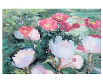 5 x 7" Summer Peonies