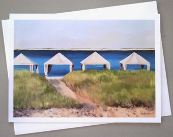5 x 7" Beach note cards, notecards, notecard set, note cards, note card set, beach themed cards, summer, Cape Cod greeting cards