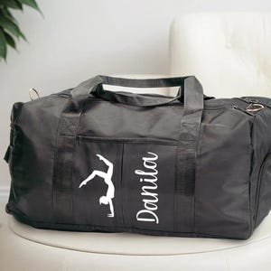 Personalized Gymnastics Duffle Bag with Name, Custom Athletic Bag for Girls, Gift for Dancers and Gymnasts, Gifts for Mom, Travel Bag