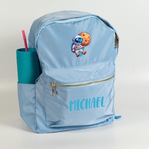 Cute Astronaut Backpack For Kids, Space Out School Bag, Back To School Backpack Set With Name, Custom Nursey Bag, Personalized Kids Backpack