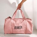 Custom Name Sports Bag, Personalized Name Duffle, Christmas Gifts for Her, Gym Bag for Mom, Customized Weekender Bag, Adjustable Travel Bag