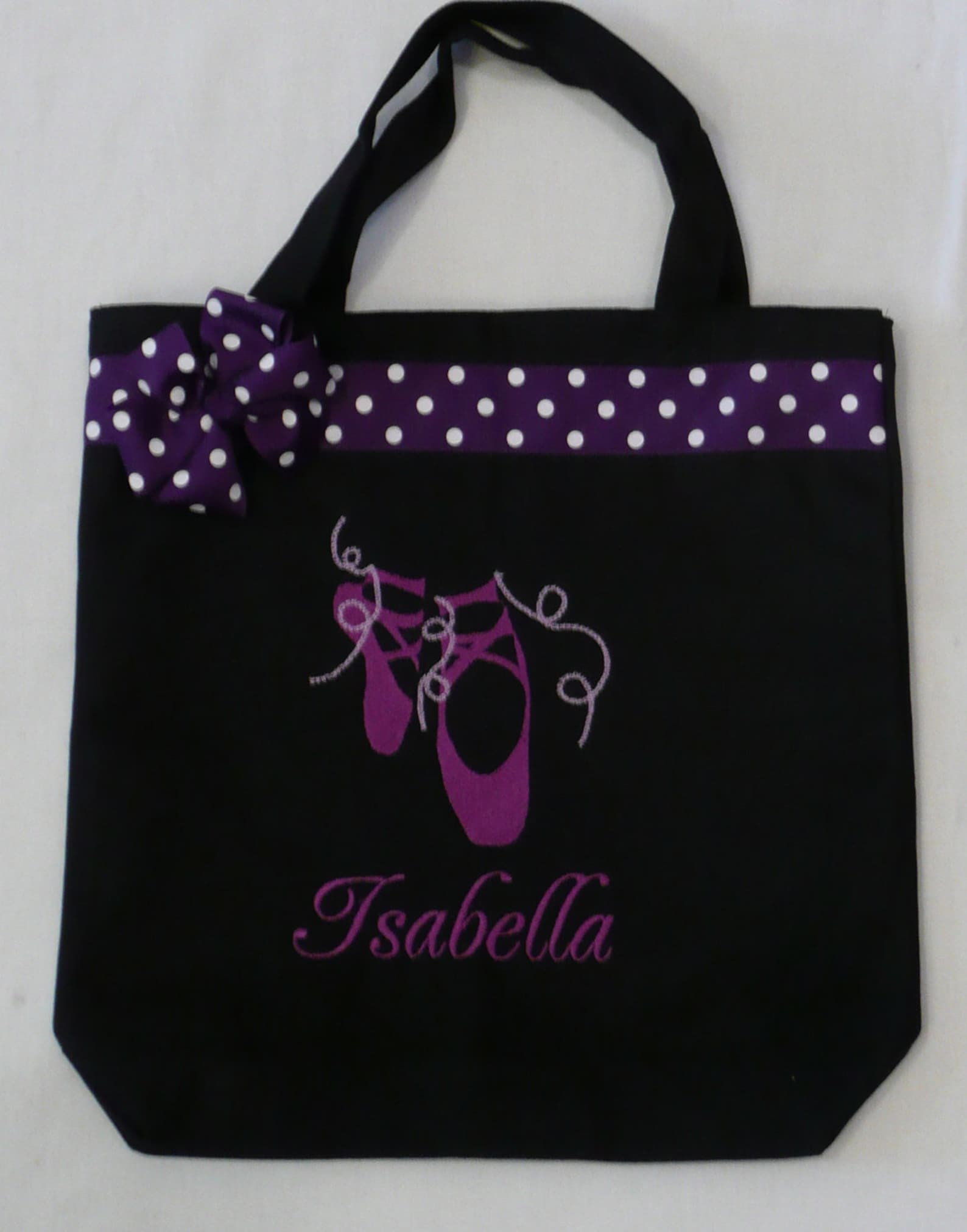 personalized tote bag, personalized tote, dance tote bag, ballerina tote, ballet gift, personalized ballet, personalized slipper