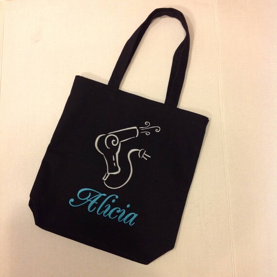 Personalized Tote Bag Personalized Tote Hair Dryer Bag Etsy