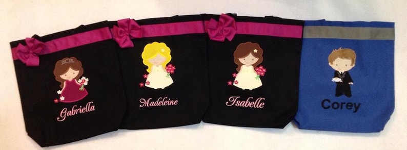 Quiet Bag Personalized Tote Bag Personalized Flower Girl Flower Girl Gift Flower Girl Tote Bag Wedding Tote Personalized Tote