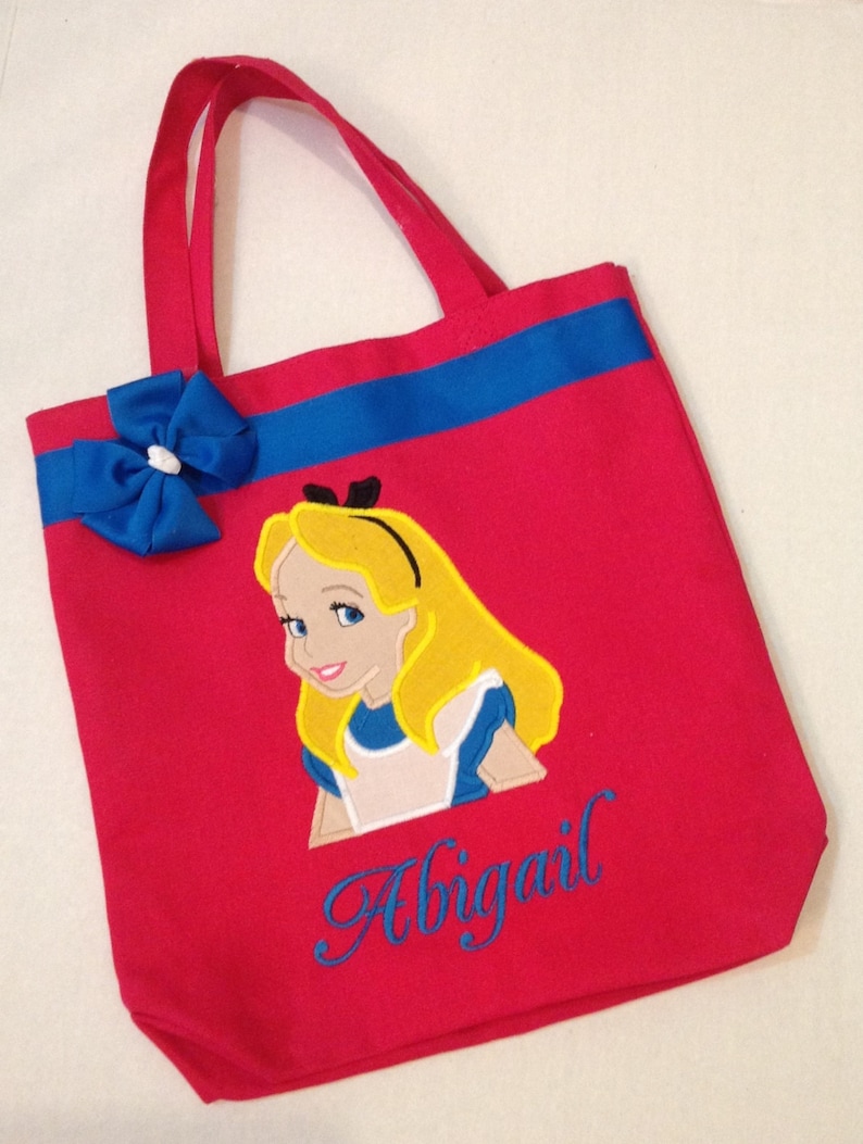 Alice in Wonderland Tote Bag Personalized Tote Personalized Alice in Wonderland Personalized Tote Bag S Alice Tote Princess Tote