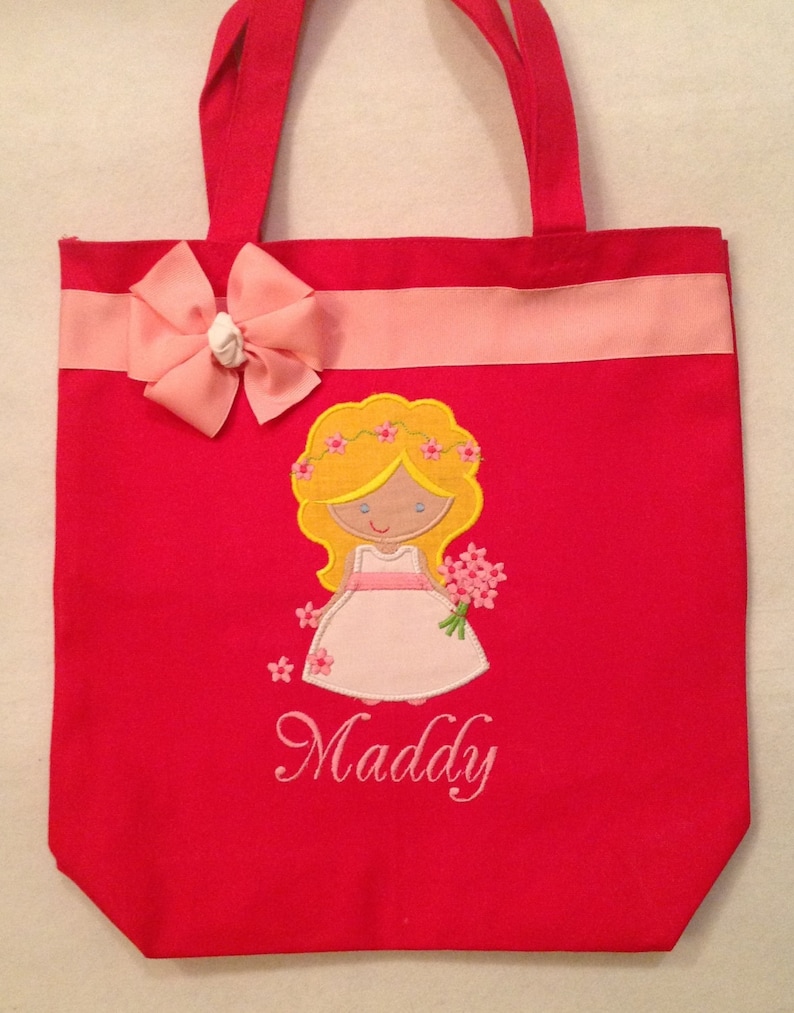 Quiet Bag Personalized Tote Bag Personalized Flower Girl Flower Girl Gift Flower Girl Tote Bag Wedding Tote Personalized Tote