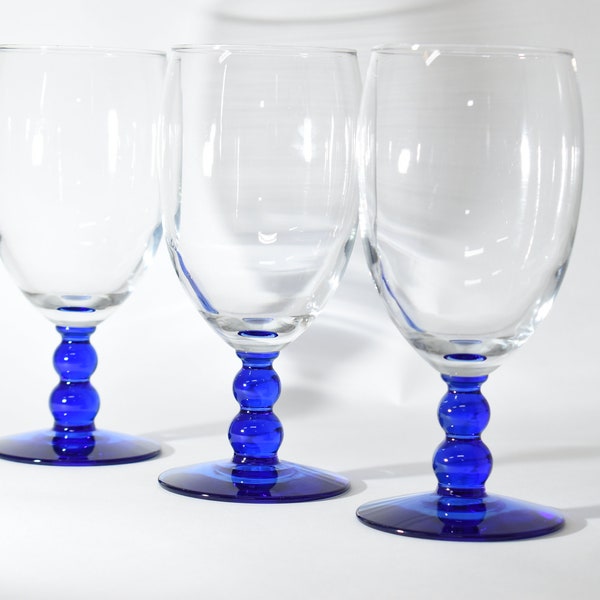 Martini Glasses With Colored Bubble Stem Etsy