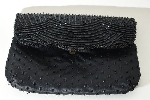Women's  La Regale LTD.  Black Beaded ANTIQUE Evening Purse - clothing &  accessories - by owner - apparel sale 