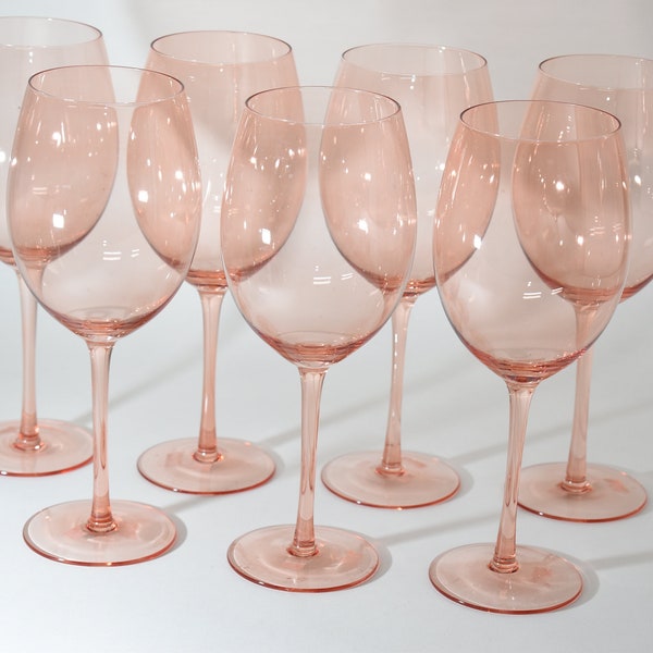 Pink Wine Glasses Etsy