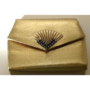 Vintage Gold Lamee Rhinestone Bag