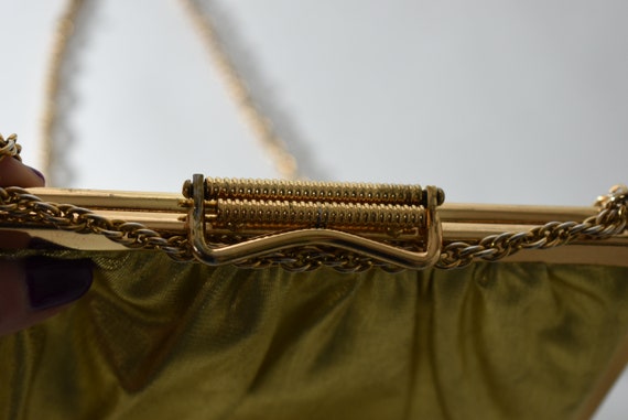 Vintage Gold lamé  Evening Purse, Vintage Handbag… - image 3