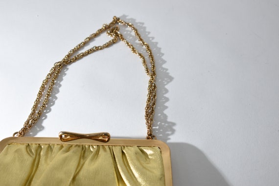 Vintage Gold lamé  Evening Purse, Vintage Handbag… - image 6