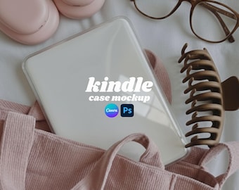 Kindle Case Insert | Editable Mockup | Realistic Digital Mockup | Kindle Case | Decal Mockup | Download Now