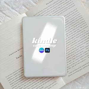 Kindle Case Mockup | Editable PSD Template (Digital Download)